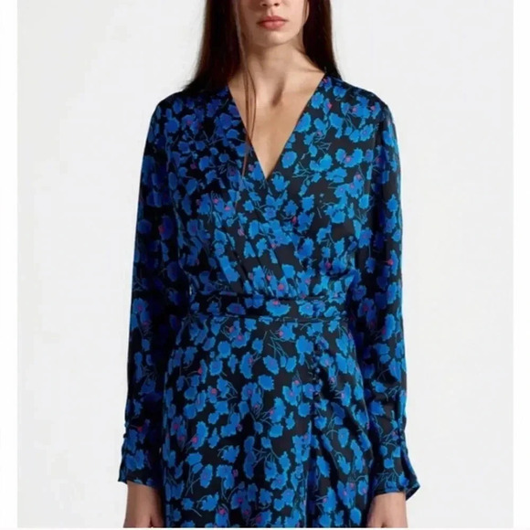 Equipment Collie Floral-Print Long Sleeve Dress NEW - Picture 5 of 8